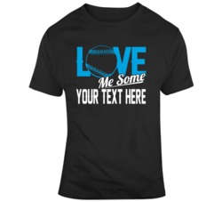 Love Me Some Baseball Black Blue T Shirt 37522409