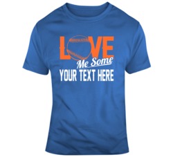Love Me Some Baseball Blue Orange T Shirt 37522410