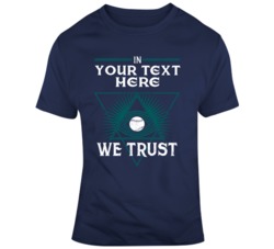 In Baseball We Trust Navy Teal T Shirt 37529301
