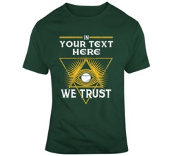 In Baseball We Trust Green Yellow T Shirt 37529302