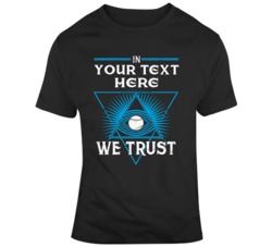 In Baseball We Trust Black Blue T Shirt 37529303