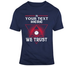 In Baseball We Trust Navy Red T Shirt 37529305