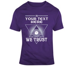 In Baseball We Trust Purple Grey T Shirt 37529306