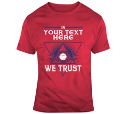 In Baseball We Trust Red Navy T Shirt 37529312
