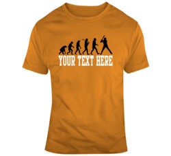 Evolution Of Baseball Players Orange Black T Shirt 37529387