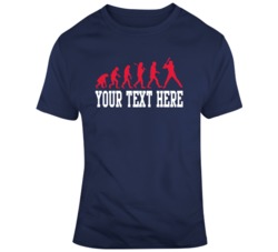 Evolution Of Baseball Players Navy Red T Shirt 37529388