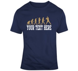 Evolution Of Baseball Players Navy Gold T Shirt 37529391
