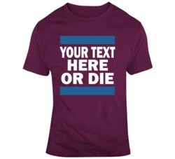 Hockey Or Die Burgundy Blue T Shirt 37529888