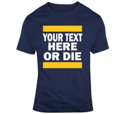 Hockey Or Die Navy Gold T Shirt 37529902