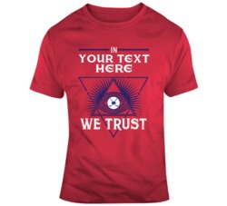 In Hockey We Trust Red Navy T Shirt 37530128
