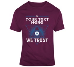 In Hockey We Trust Burgundy Blue T Shirt 37530139