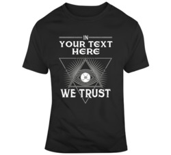 In Hockey We Trust Black Grey T Shirt 37530140