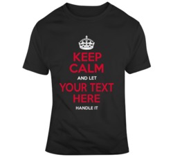Keep Calm And Let Hockey Handle It Black Red T Shirt 37536994