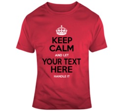 Keep Calm And Let Hockey Handle It Red Black T Shirt 37536998