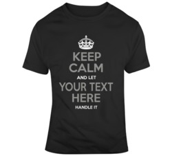 Keep Calm And Let Hockey Handle It Black Grey T Shirt 37537002