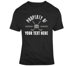 Property Of Hockey Black Grey T Shirt 37537114