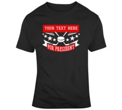 Hockey For President Black Red T Shirt 37537206