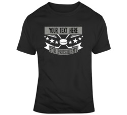 Hockey For President Black Grey T Shirt 37537216