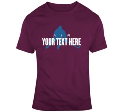 Air Hockey Player Burgundy Blue T Shirt 37544889
