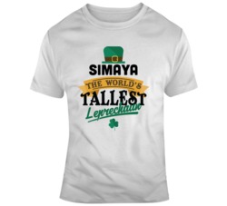 Simaya The World's Tallest Leprechaun Funny Custom Name T Shirt 37552574