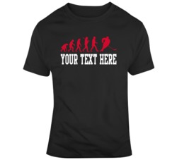 Evolution Of Hockey Player Black Red T Shirt 37564602
