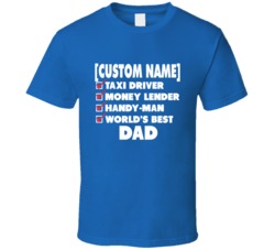 Taxi Driver Dad T Shirt 37927129