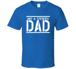 Amy And Steven's Dad Customizable Names Father's Day T Shirt 37927534