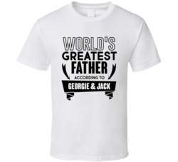 World's Greatest Father According To Customizable Names Father's Day T Shirt 37927536