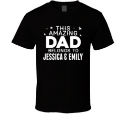 This Amazing Dad Belongs To Customizable Names Father's Day Gift T Shirt 37927559