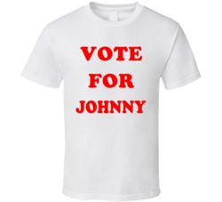 Personalized Vote For Johnny Name Parody Custom Name T Shirt 37951414