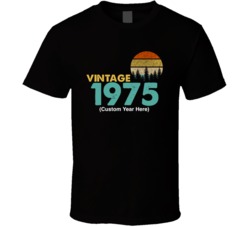 Vintage Custom Birth Year Retro Look T Shirt 37995000