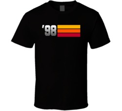Retro Stripes Custom Birth Year T Shirt 37995026