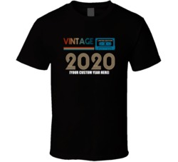 Vintage Limited Edition Custom Year Retro Cassette Tape T Shirt 38000767
