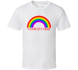 Rainbow Pride Custom City Town State T Shirt 38013385
