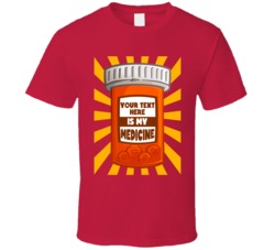 Custom Sports Tv Music Is My Medicine T Shirt 38404656