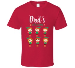 Dads Little Elves Custom Kids Name Christmas T Shirt 38409314