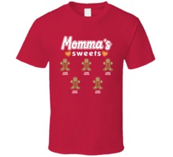 Momma's Sweets Custom Kids Name Christmas T Shirt 38409318