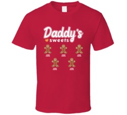 Daddy's Sweets Custom Kids Name Christmas T Shirt 38409319