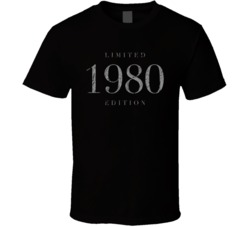 Limited Edition 1980 Birth Year T Shirt 38413707