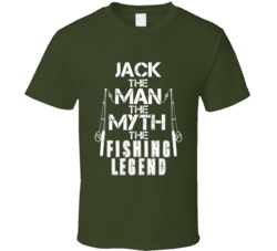 Jack Fishing Legend Custom Name T Shirt 38505449