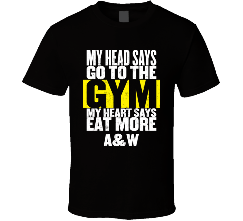 My Heart Says Eat More AW Funny Food Gym T Shirt