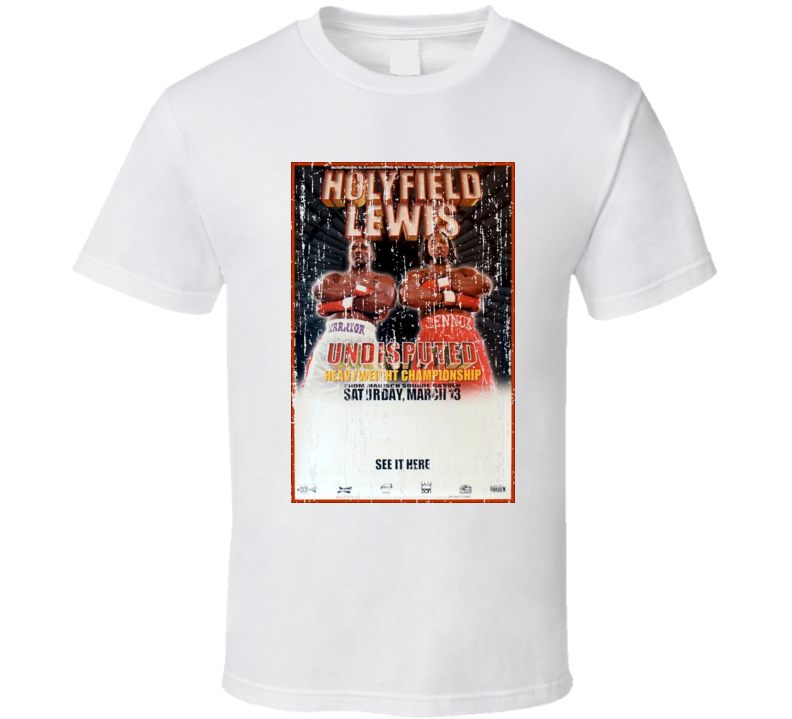 Holyfield VS Lewis Classic Boxing Poster Tshirt