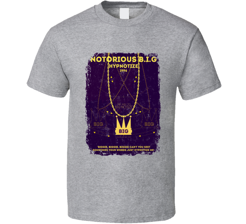 Notorious Biggie Smalls Hypnotize 1996 Hip Hop Rap Music Tshirt