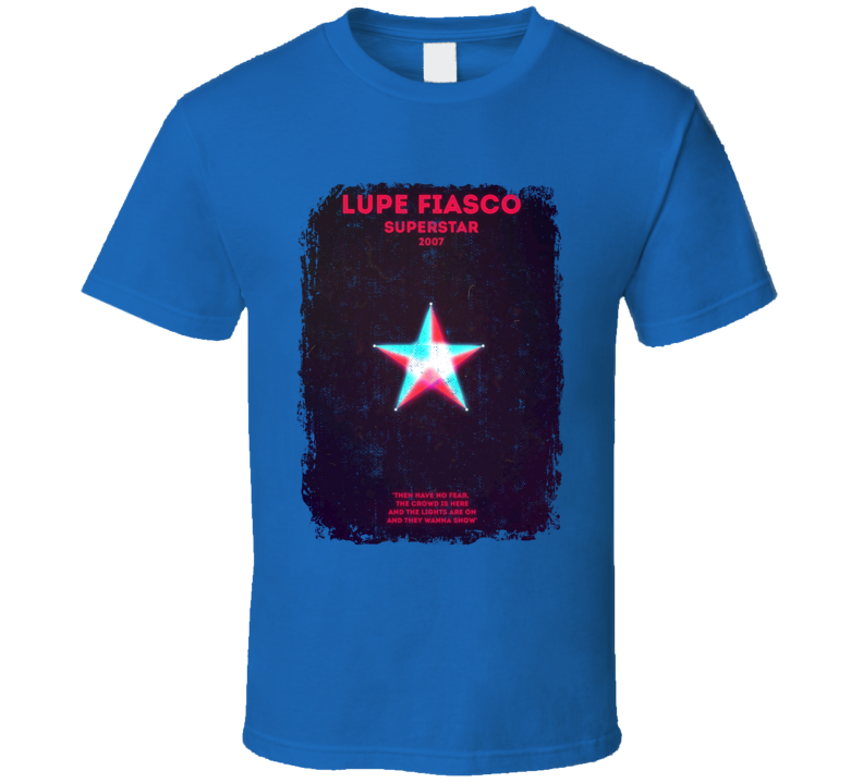 Lupe Fiasco Superstar 2007 Rap Hip Hop Music Tshirt Lupe Fiasco Superstar 2007 Rap Hip Hop Music Tshirt