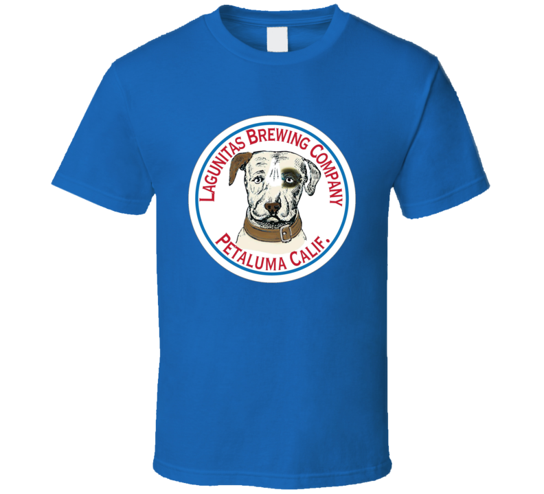 Lagunitas Brewing Company Petaluma California Cool Beer Alcohol Dog Logo T Shirt