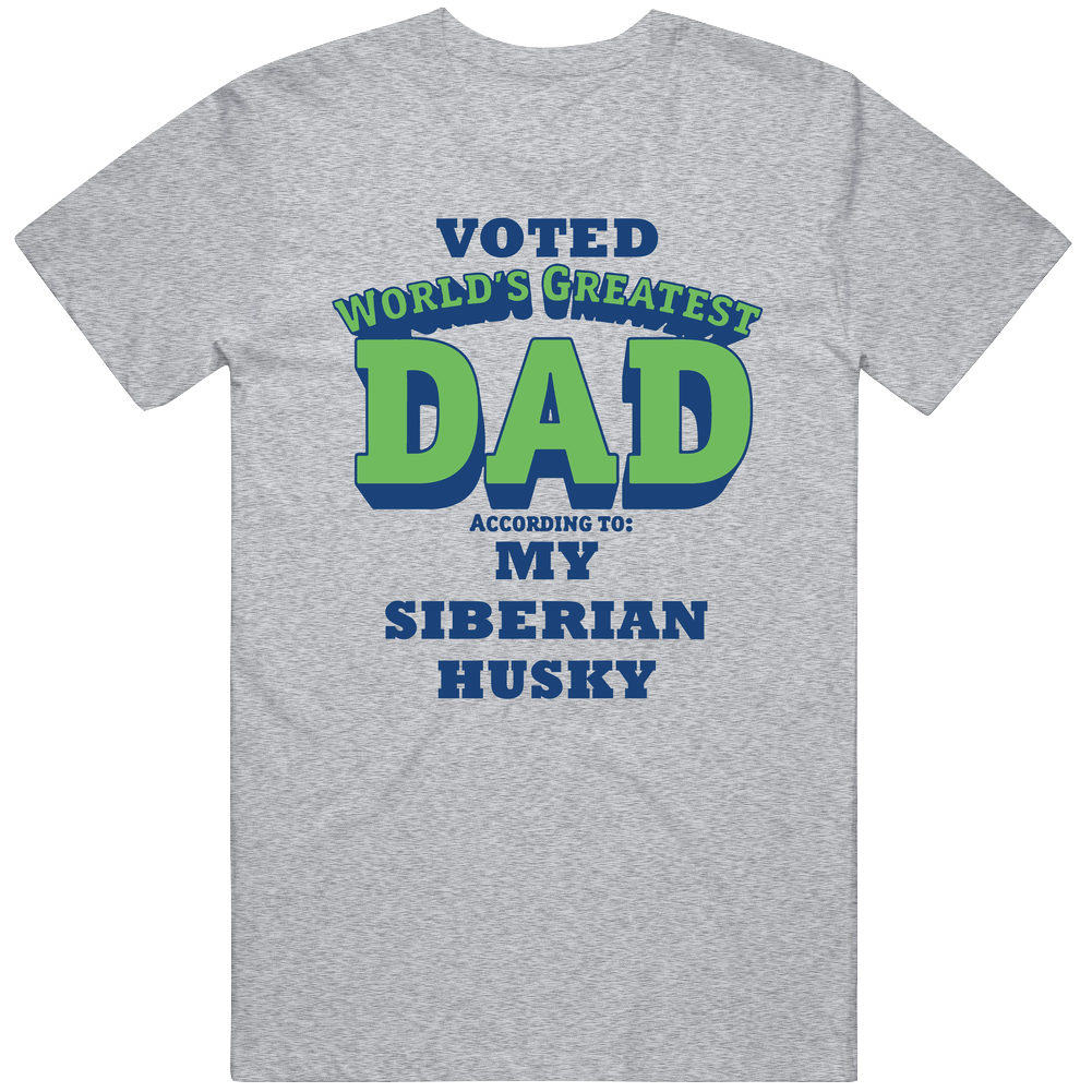World's Greatest Siberian Husky Dad Dog T Shirt