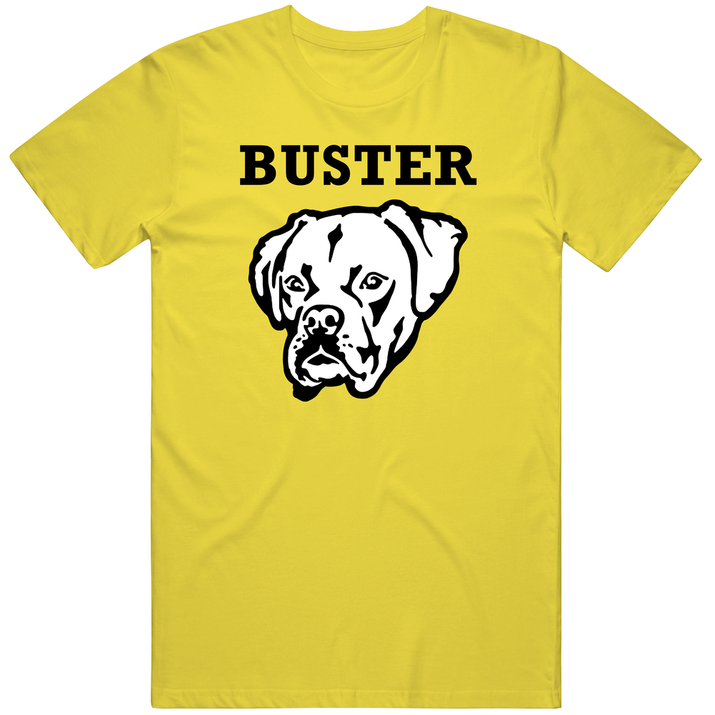 Buster Boxer Big Head Pet Best Friend Dog Lover vintage retro daisy yellow T Shirt