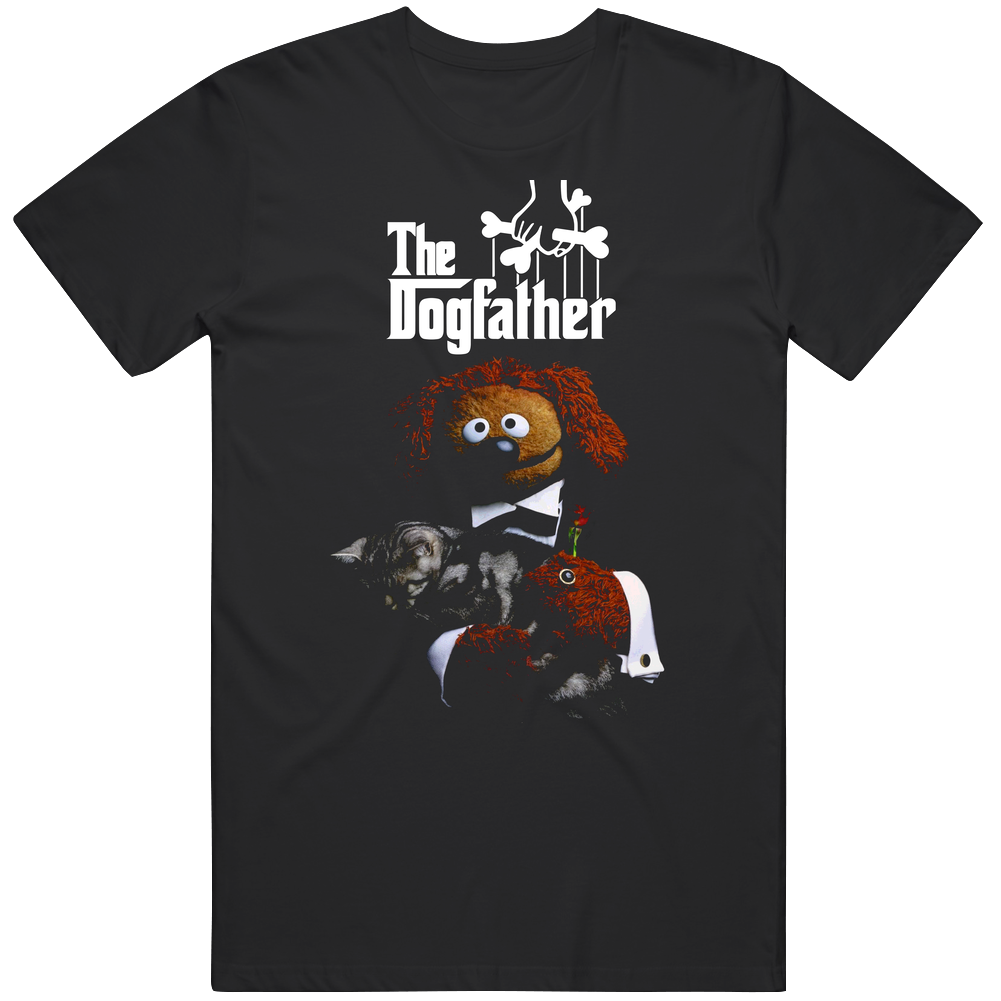 The Dogfather Funny Rowlf Muppets Parody Mens Size Large Black T Shirt The Dogfather Funny Rowlf Muppets Parody Mens Size Large Black T Shirt