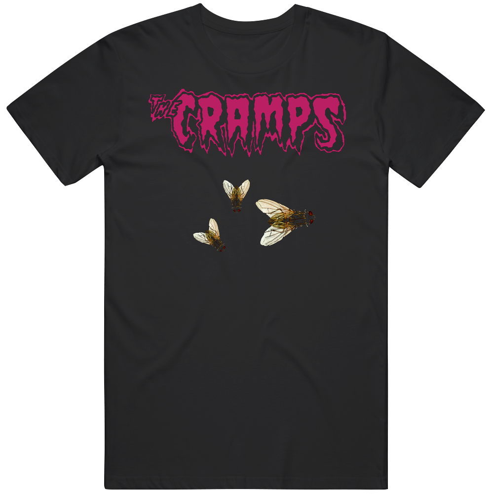 The Cramps Flies Music Mens Size Large Black T Shirt