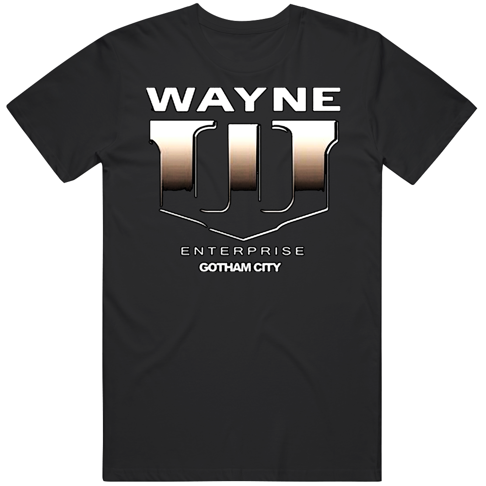 Wayne Industries Batman Mens Size Large Black T Shirt